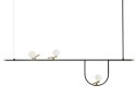 King Home Lampa wisząca TWEETY 120 czarny metal złoty aluminium klosze szkło mleczny King Home Lampa wisząca TWEETY 120 czarny metal złoty aluminium klosze szkło mleczny