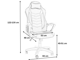 SIGNAL FOTEL OBROTOWY ZENVO CZARNY/CZERWONY TILT 140 kg gamingowy Gamingowe