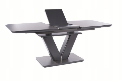 SIGNAL STÓŁ MONTBLANC SZARY MAT MDF+szkło hartowane 160(200)X90 SIGNAL STÓŁ MONTBLANC SZARY MAT MDF+szkło hartowane 160(200)X90