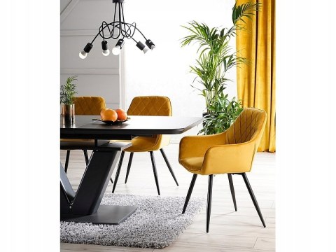 SIGNAL STÓŁ MONTBLANC SZARY MAT MDF+szkło hartowane 160(200)X90 SIGNAL STÓŁ MONTBLANC SZARY MAT MDF+szkło hartowane 160(200)X90