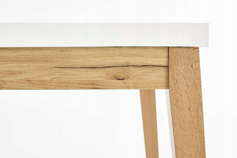 Halmar TRUMP stół blat - biały, nogi - dąb craft 80x80 Halmar TRUMP stół blat - biały, nogi - dąb craft 80x80