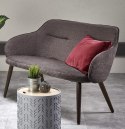 Halmar VERANO XL sofa tapicerka - c. popiel, nóżki - orzech Halmar VERANO XL sofa tapicerka - c. popiel, nóżki - orzech
