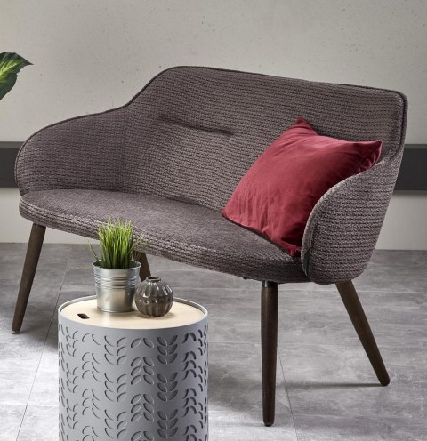 Halmar VERANO XL sofa tapicerka - c. popiel, nóżki - orzech Halmar VERANO XL sofa tapicerka - c. popiel, nóżki - orzech