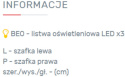 ŁAWA Z PÓŁKĄ STOLIK MEBLAR Bergen System BE10 - Biały Lux / Biały wysoki połysk PŁYTA LAMINOWANA DO SALONU POKOJU DLA DZIECKA