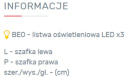 SZAFA MŁODZIEŻOWA UBRANIOWA MEBLAR Bergen System BE1 - Biały Lux / Biały wysoki połysk DWUDRZWIOWA Z SZUFLADĄ