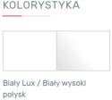 KOMODA MŁODZIEŻOWA MEBLAR Bergen System BE7 - Biały Lux / Biały wysoki połysk płyta laminowana cztery szuflady drzwi KOMODA MŁODZIEŻOWA MEBLAR Bergen System BE7 - Biały Lux / Biały wysoki połysk płyta laminowana cztery szuflady drzwi