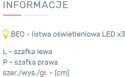 BIURKO MŁODZIEŻOWE MEBLAR Bergen System BE9 - Biały Lux / Biały wysoki połysk płyta laminowana z szufladą i szafką