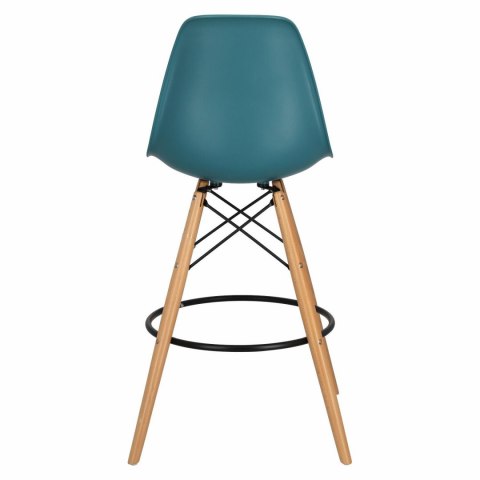 D2.DESIGN Hoker Krzesło barowe P016W PP navy green zielony tworzywo PP podstawa drewniana stabilne wygodne i lekkie D2.DESIGN Hoker Krzesło barowe P016W PP navy green zielony tworzywo PP podstawa drewniana stabilne wygodne i lekkie