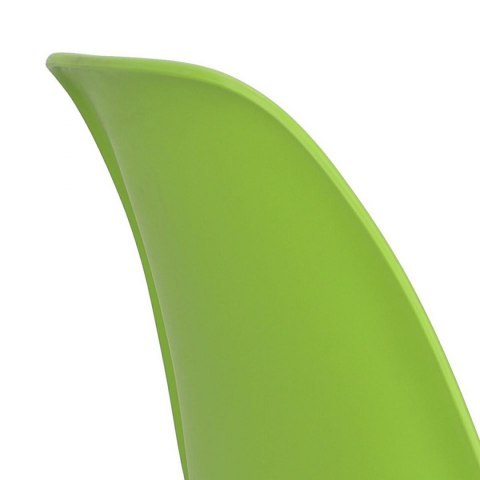 D2.DESIGN Hoker Krzesło barowe P016W PP zielony tworzywo PP podstawa drewniana D2.DESIGN Hoker Krzesło barowe P016W PP zielony tworzywo PP podstawa drewniana