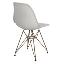 D2.DESIGN Krzesło P016 PP Gold light grey D2.DESIGN Krzesło P016 PP Gold light grey