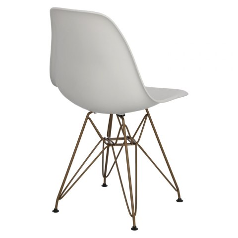 D2.DESIGN Krzesło P016 PP Gold light grey D2.DESIGN Krzesło P016 PP Gold light grey