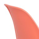 D2.DESIGN Krzesło P016 PP dark peach, chromowane nogi D2.DESIGN Krzesło P016 PP dark peach, chromowane nogi