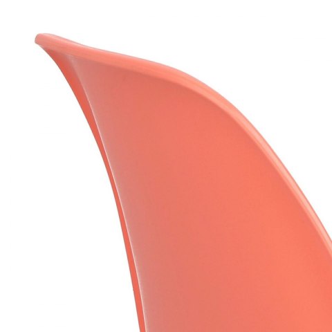 D2.DESIGN Krzesło P016 PP dark peach, chromowane nogi D2.DESIGN Krzesło P016 PP dark peach, chromowane nogi