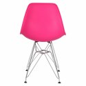 D2.DESIGN Krzesło P016 PP dark pink, chromowane nogi D2.DESIGN Krzesło P016 PP dark pink, chromowane nogi