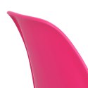 D2.DESIGN Krzesło P016 PP dark pink, chromowane nogi D2.DESIGN Krzesło P016 PP dark pink, chromowane nogi