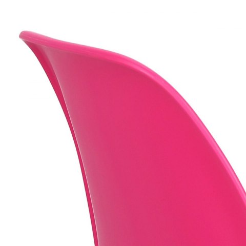 D2.DESIGN Krzesło P016 PP dark pink, chromowane nogi D2.DESIGN Krzesło P016 PP dark pink, chromowane nogi