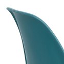 D2.DESIGN Krzesło P016 PP tworzywo navy green zielony, metalowe chromowane nogi wygodne i lekkie D2.DESIGN Krzesło P016 PP tworzywo navy green zielony, metalowe chromowane nogi wygodne i lekkie