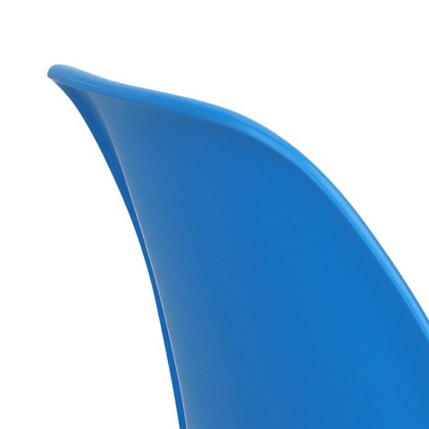 D2.DESIGN Krzesło P016 PP niebieskie, chromowane n ogi D2.DESIGN Krzesło P016 PP niebieskie, chromowane n ogi