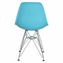 D2.DESIGN Krzesło P016 PP tworzywo ocean blue niebieskie, chromowane nogi metalowe wygodne i funkcjonalne D2.DESIGN Krzesło P016 PP tworzywo ocean blue niebieskie, chromowane nogi metalowe wygodne i funkcjonalne