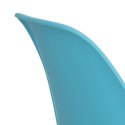 D2.DESIGN Krzesło P016 PP tworzywo ocean blue niebieskie, chromowane nogi metalowe wygodne i funkcjonalne D2.DESIGN Krzesło P016 PP tworzywo ocean blue niebieskie, chromowane nogi metalowe wygodne i funkcjonalne