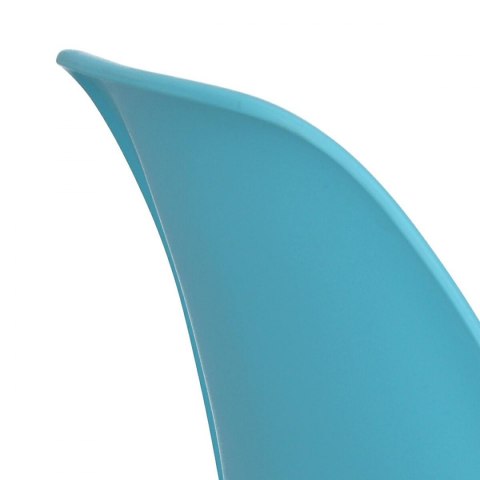 D2.DESIGN Krzesło P016 PP tworzywo ocean blue niebieskie, chromowane nogi metalowe wygodne i funkcjonalne D2.DESIGN Krzesło P016 PP tworzywo ocean blue niebieskie, chromowane nogi metalowe wygodne i funkcjonalne