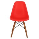 D2.DESIGN Krzesło P016W PP czerwone/dark