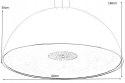 King Home Lampa wisząca ELEGANTE 60 czarna włókno szklane osłona szkło mleczne E27 King Home Lampa wisząca ELEGANTE 60 czarna włókno szklane osłona szkło mleczne E27