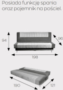 Markos Kanapa / Wersalka / Sofa DELTA Markos Kanapa / Wersalka / Sofa DELTA