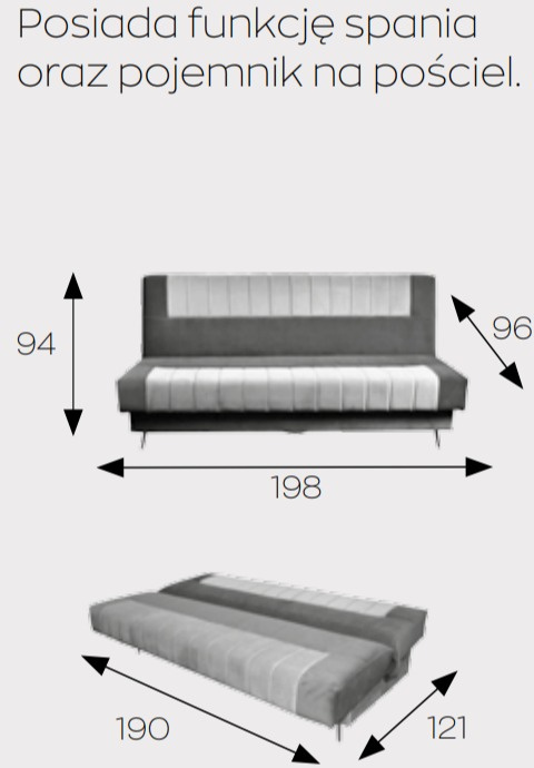 Markos Kanapa / Wersalka / Sofa DELTA Markos Kanapa / Wersalka / Sofa DELTA