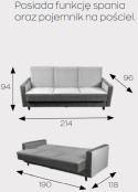 Markos Kanapa / Wersalka / Sofa LUGO Markos Kanapa / Wersalka / Sofa LUGO