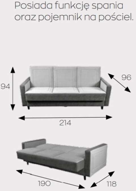 Markos Kanapa / Wersalka / Sofa LUGO Markos Kanapa / Wersalka / Sofa LUGO