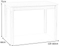 SIGNAL STÓŁ DIEGO II DĄB WOTAN 120(160)X68, laminat MDF SIGNAL STÓŁ DIEGO II DĄB WOTAN 120(160)X68, laminat MDF