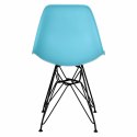 D2.DESIGN Krzesło P016 PP Black ocean blue D2.DESIGN Krzesło P016 PP Black ocean blue