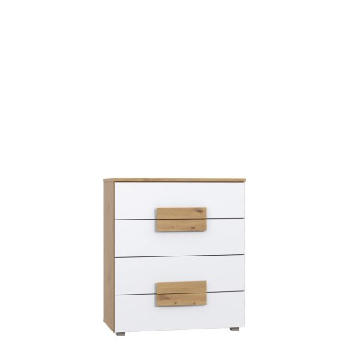 Meble Forte ARKINA LBLK34-C804 Komoda młodzieżowa Biały /Dąb Meble Forte ARKINA LBLK34-C804 Komoda młodzieżowa Biały /Dąb