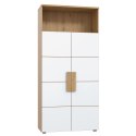 Meble Forte ARKINA LBLR82-C804 Regał młodzieżowy Dąb/Biały Meble Forte ARKINA LBLR82-C804 Regał młodzieżowy Dąb/Biały