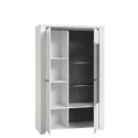 Meble Forte BRUGIA BUGV621LB-C638 Biały / Szary Witryna L Meble Forte BRUGIA BUGV621LB-C638 Biały / Szary Witryna L