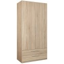 Meble Forte CADIXO CDXS87-D30 Szafa ubraniowa 2-drzwiowa z szufladami - Dąb Sonoma Meble Forte CADIXO CDXS87-D30 Szafa ubraniowa 2-drzwiowa z szufladami - Dąb Sonoma