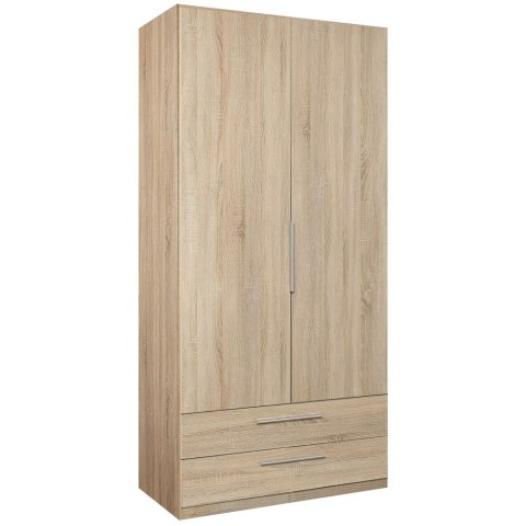 Meble Forte CADIXO CDXS87-D30 Szafa ubraniowa 2-drzwiowa z szufladami - Dąb Sonoma Meble Forte CADIXO CDXS87-D30 Szafa ubraniowa 2-drzwiowa z szufladami - Dąb Sonoma