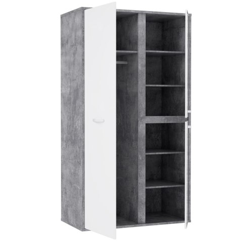 Meble Forte CANMORE CNMS821L-C273 Szafa ubraniowa L młodzieżowa Szary/Biały Meble Forte CANMORE CNMS821L-C273 Szafa ubraniowa L młodzieżowa Szary/Biały