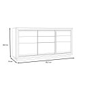 Meble Forte CANNE CQNK231B-C141 Komoda półki + szuflady Biały/Dąb Meble Forte CANNE CQNK231B-C141 Komoda półki + szuflady Biały/Dąb