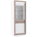 Meble Forte CANNE CQNV711LB-C141 Witryna L podświetlana Biały/Dąb Meble Forte CANNE CQNV711LB-C141 Witryna L podświetlana Biały/Dąb