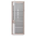 Meble Forte CANNE CQNV711LB-C141 Witryna L podświetlana Biały/Dąb Meble Forte CANNE CQNV711LB-C141 Witryna L podświetlana Biały/Dąb