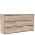 Meble Forte CHELSEA CHLK26-D30F Komoda szeroka 6 szuflad Dąb Sonoma Meble Forte CHELSEA CHLK26-D30F Komoda szeroka 6 szuflad Dąb Sonoma