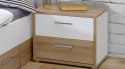 Meble Forte CHICORY CHRK011-M216 Szafka nocna Biały/Dąb Meble Forte CHICORY CHRK011-M216 Szafka nocna Biały/Dąb