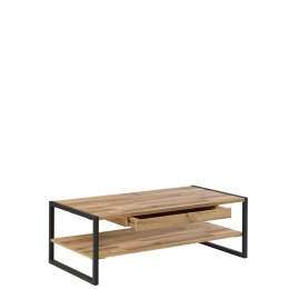 Meble Forte COFFEE TABLES CFTT4241-D76 Stolik okolicznościowy, kawowy, prostokątny, Dąb Klepkowy