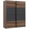 Meble Forte DREAMER RMRS824E1-N09 Szafa ubraniowa przesuwna, Dąb szlachetny/Dąb Czarny Meble Forte DREAMER RMRS824E1-N09 Szafa ubraniowa przesuwna, Dąb szlachetny/Dąb Czarny