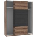 Meble Forte DREAMER RMRS824E1-N09 Szafa ubraniowa przesuwna, Dąb szlachetny/Dąb Czarny Meble Forte DREAMER RMRS824E1-N09 Szafa ubraniowa przesuwna, Dąb szlachetny/Dąb Czarny