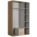 Meble Forte NANO NNS83S-D30F Szafa ubraniowa Dąb sonoma Meble Forte NANO NNS83S-D30F Szafa ubraniowa Dąb sonoma
