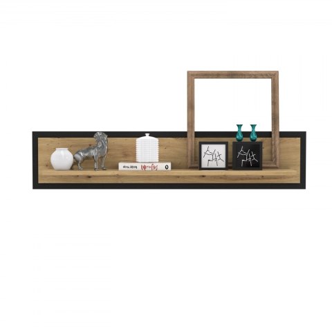 Meble Forte TRONDHEIM TDHB11-C773 Półka wisząca Dąb Artisan/Dąb czarny Meble Forte TRONDHEIM TDHB11-C773 Półka wisząca Dąb Artisan/Dąb czarny