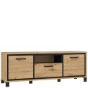 Meble Forte TRONDHEIM TDHT132-C773 Szafka RTV Dąb Artisan/Dąb czarny Meble Forte TRONDHEIM TDHT132-C773 Szafka RTV Dąb Artisan/Dąb czarny